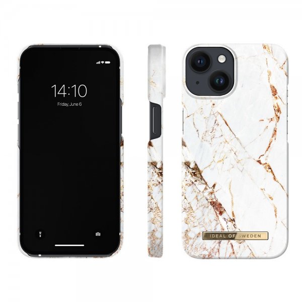 iPhone 13/14/15/16e/17e Case Fashion Case MagSafe Carrara Gold