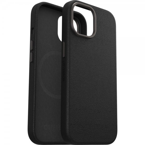 iPhone 13/14/15 Case Symmetry Cactus Leather MagSafe Noir Ash