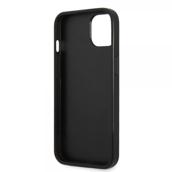 iPhone 13 Mini Case Saffiano Metal Triangle Silver