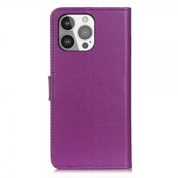 iPhone 13 Pro Cover Litchi Purple