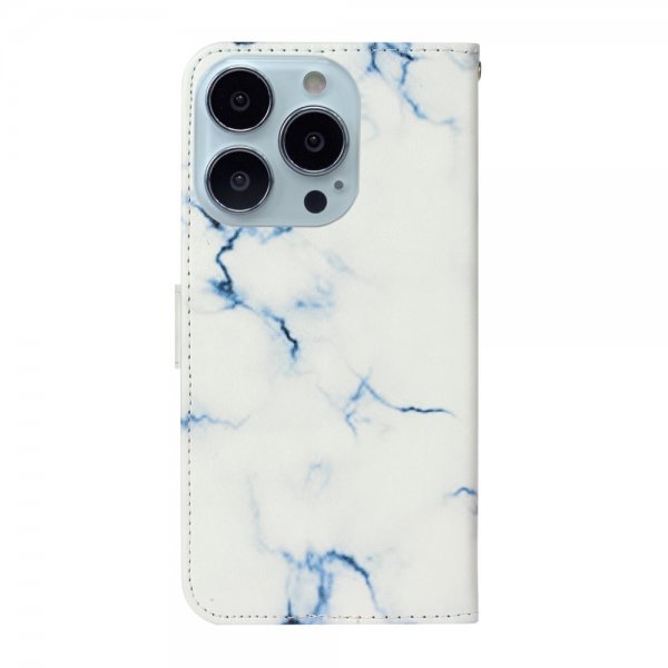 iPhone 13 Pro Max Cover Print White Marble