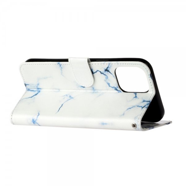iPhone 13 Pro Max Cover Print White Marble