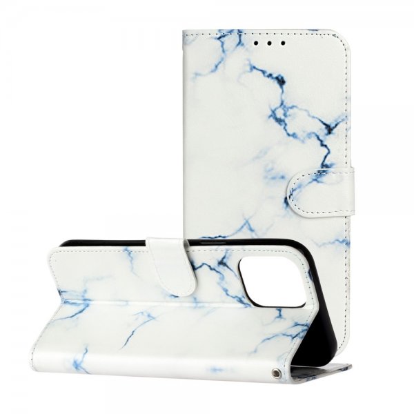 iPhone 13 Pro Max Cover Print White Marble