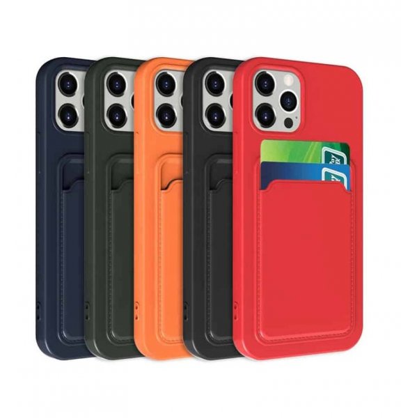 iPhone 13 Pro Max Case Card Holder Black