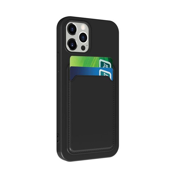 iPhone 13 Pro Max Case Card Holder Black