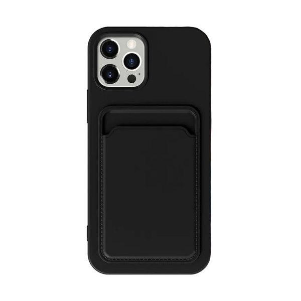 iPhone 13 Pro Max Case Card Holder Black
