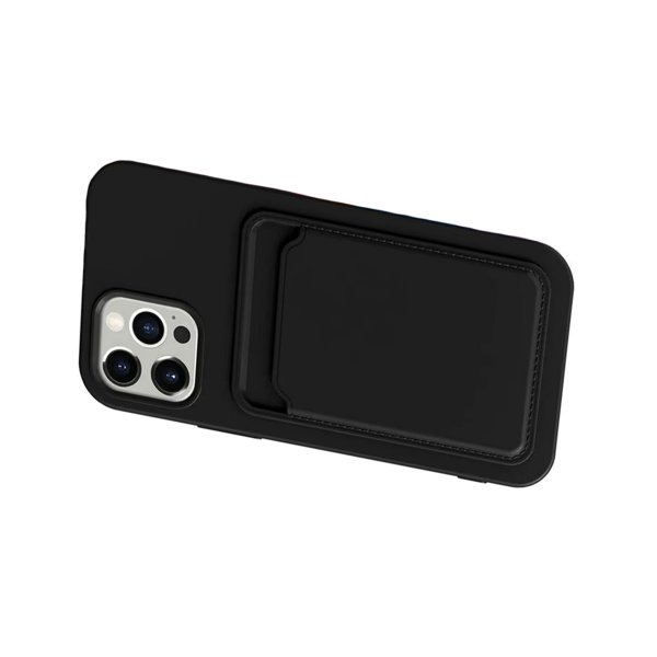 iPhone 13 Pro Max Case Card Holder Black