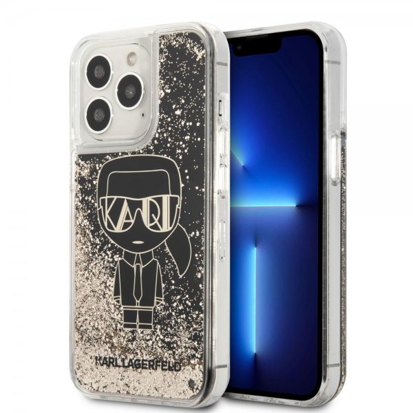 iPhone 13 Pro Max Case Liquid Glitter Gatsby Black