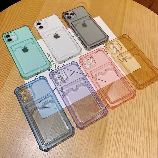 iPhone 13 Pro Max Case Card Holder Shockproof Yellow