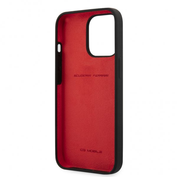 iPhone 13 Pro Case Liquid Silicone Metal Logo Black