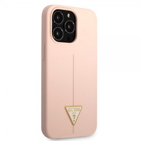 iPhone 13 Pro Case Metal Triangle Pink