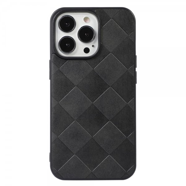 iPhone 13 Pro Case Grid Pattern Black