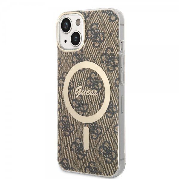 iPhone 13 Case 4G Pattern MagSafe Brown