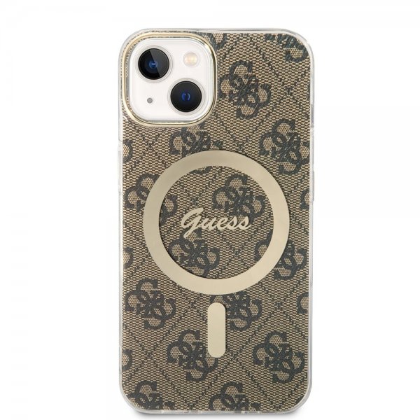 iPhone 13 Case 4G Pattern MagSafe Brown