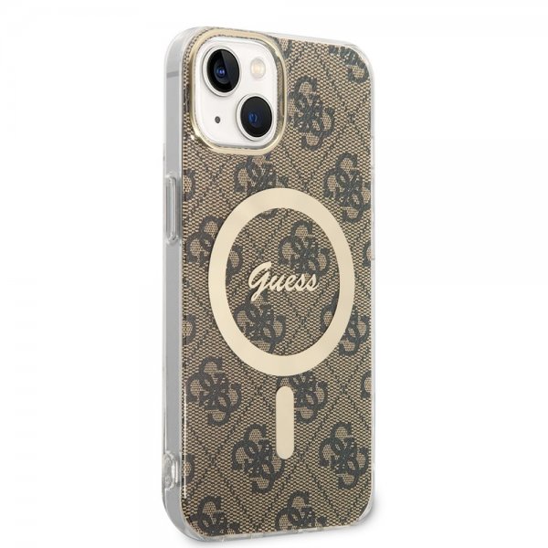 iPhone 13 Case 4G Pattern MagSafe Brown