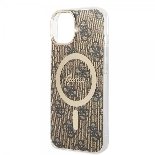 iPhone 13 Case 4G Pattern MagSafe Brown