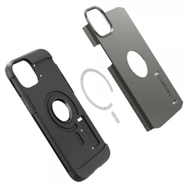 iPhone 14 Plus Case Tough Armor MagFit Gunmetal