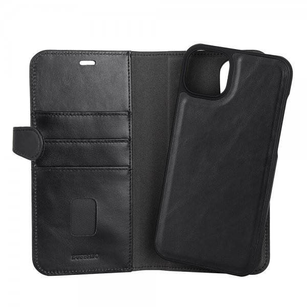 iPhone 14 Plus Case 2-in-1 Detachable Wallet Black