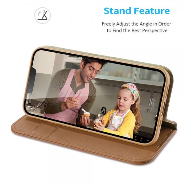 iPhone 14 Plus Cover Hivo Series Brown