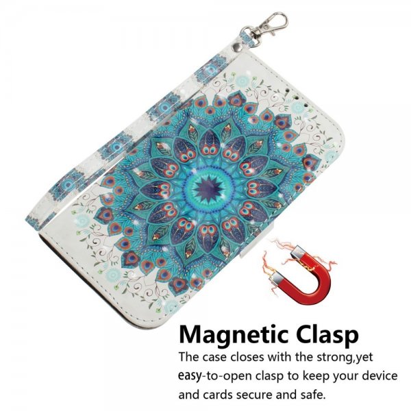 iPhone 14 Plus Cover Print Blue Mandala