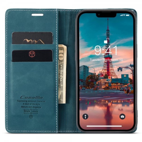 iPhone 14 Plus Cover Retro Flip Petrol