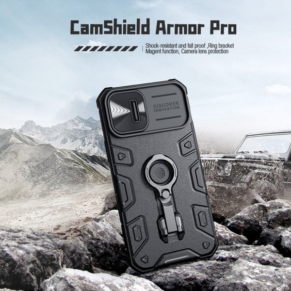 iPhone 14 Plus Case CamShield Armor Pro MagSafe Black