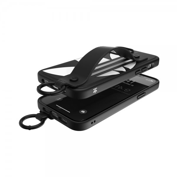 iPhone 14 Plus Case Handstrap Case Black White