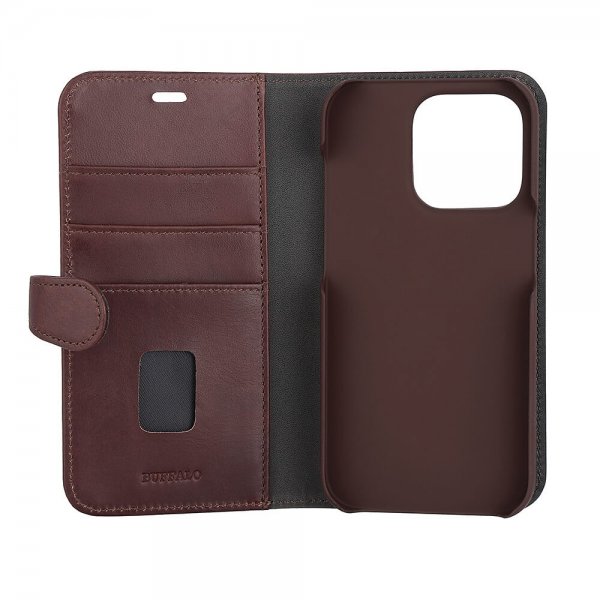 iPhone 14 Pro Cover 2-in-1 Detachable Wallet Brown