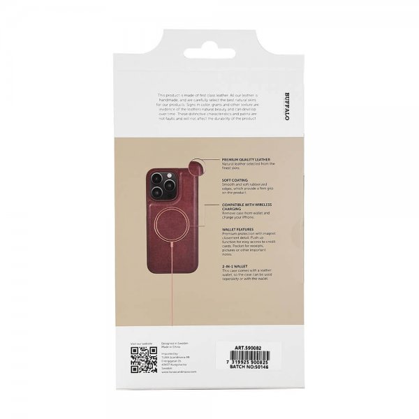 iPhone 14 Pro Cover 2-in-1 Detachable Wallet Brown