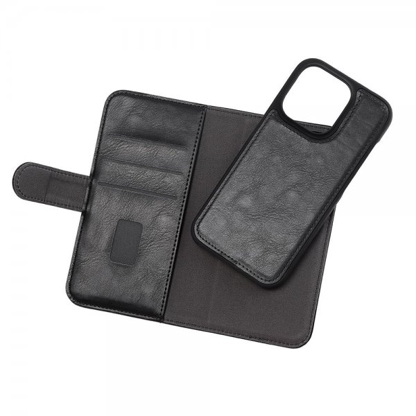 iPhone 14 Pro Cover 2-in-1 Detachable with 3 Card Slots Black
