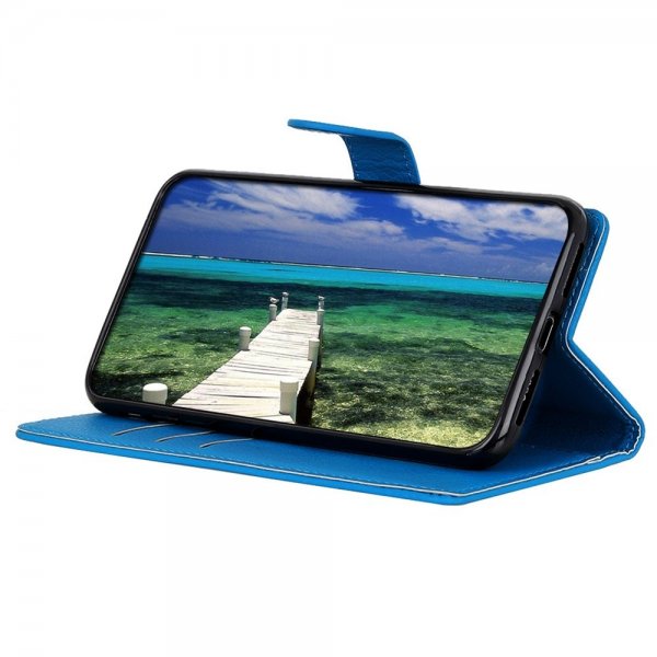 iPhone 14 Pro Cover Litchi Blue