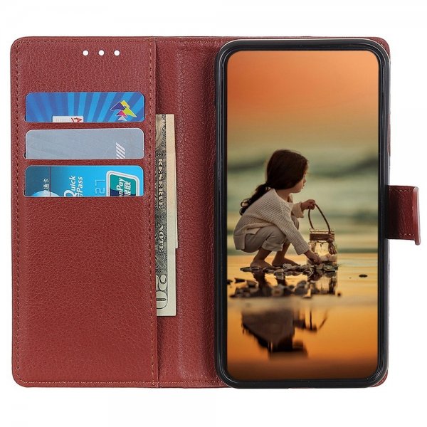 iPhone 14 Pro Cover Litchi Brown