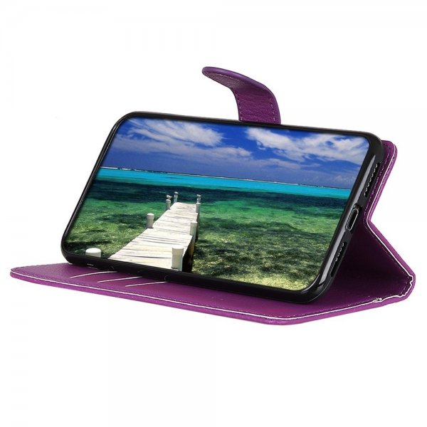 iPhone 14 Pro Cover Litchi Purple
