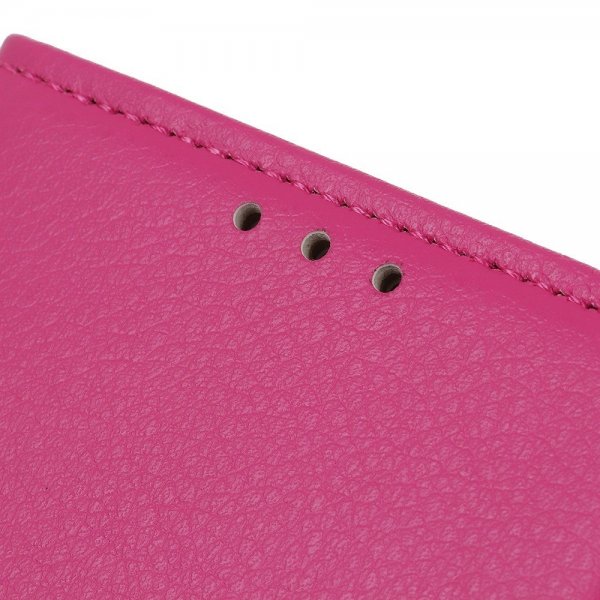 iPhone 14 Pro Cover Litchi Magenta