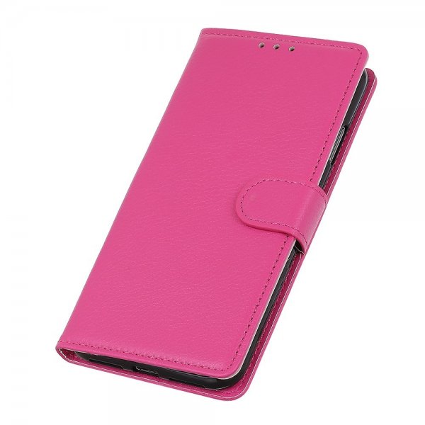 iPhone 14 Pro Cover Litchi Magenta