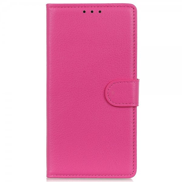 iPhone 14 Pro Cover Litchi Magenta