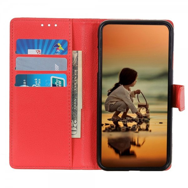 iPhone 14 Pro Cover Litchi Red