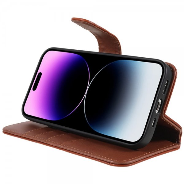 iPhone 14 Pro Cover MagLeather Maple Brown