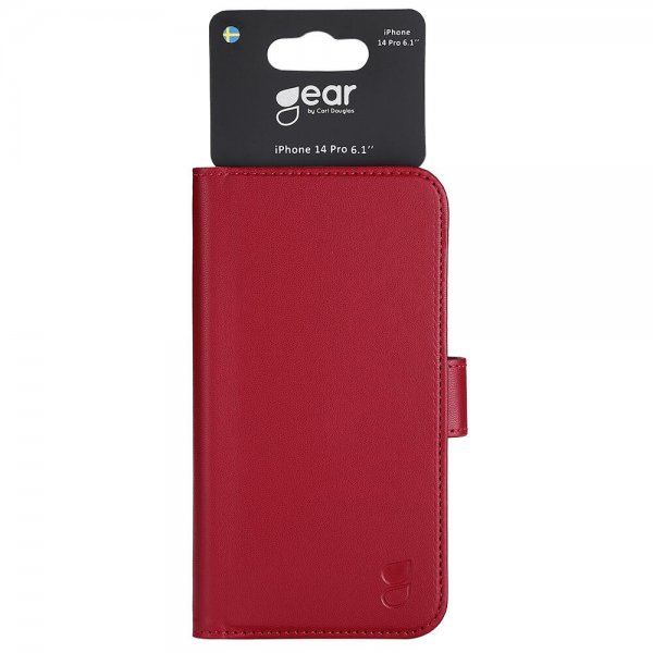 iPhone 14 Pro Cover with Card Slot Red