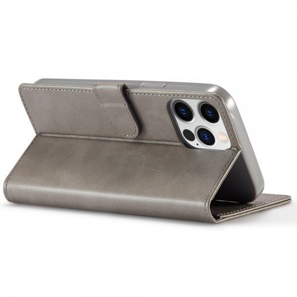 iPhone 14 Pro Cover with Card Slot Stand Function Grey