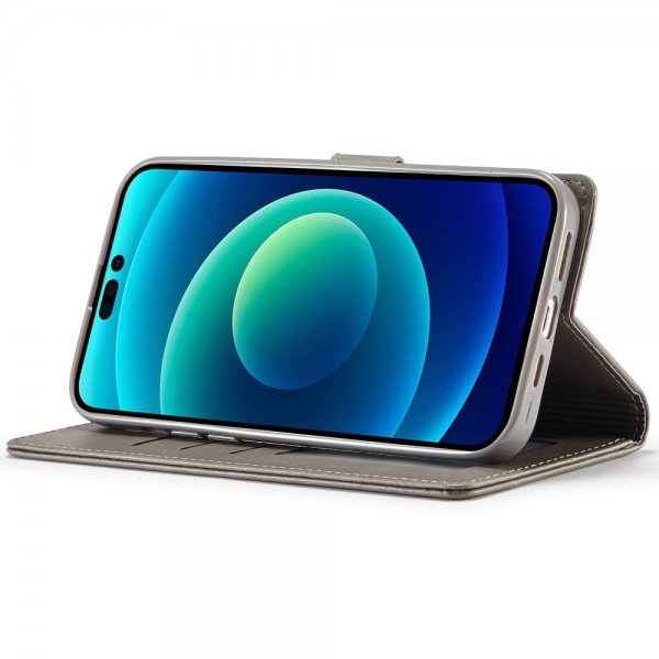 iPhone 14 Pro Cover with Card Slot Stand Function Grey