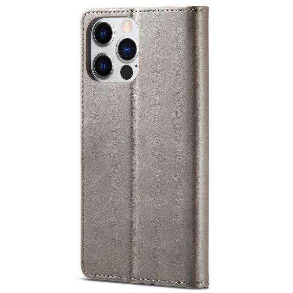 iPhone 14 Pro Cover with Card Slot Stand Function Grey