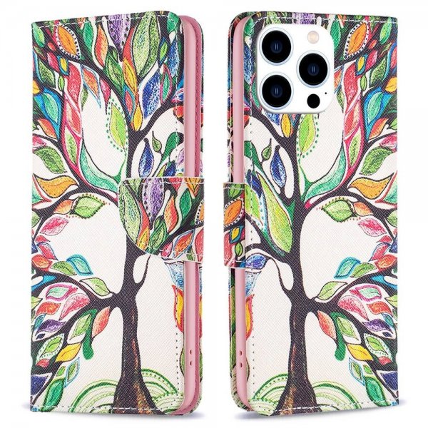 iPhone 14 Pro Cover Print Colorful Tree