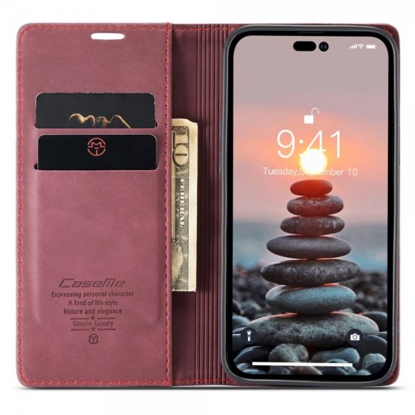 iPhone 14 Pro Cover Retro Flip Red