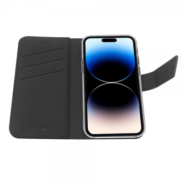 iPhone 14 Pro Cover Wally Wallet Case Black