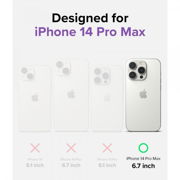 iPhone 14 Pro Max Case Fusion Matte Smoke Black