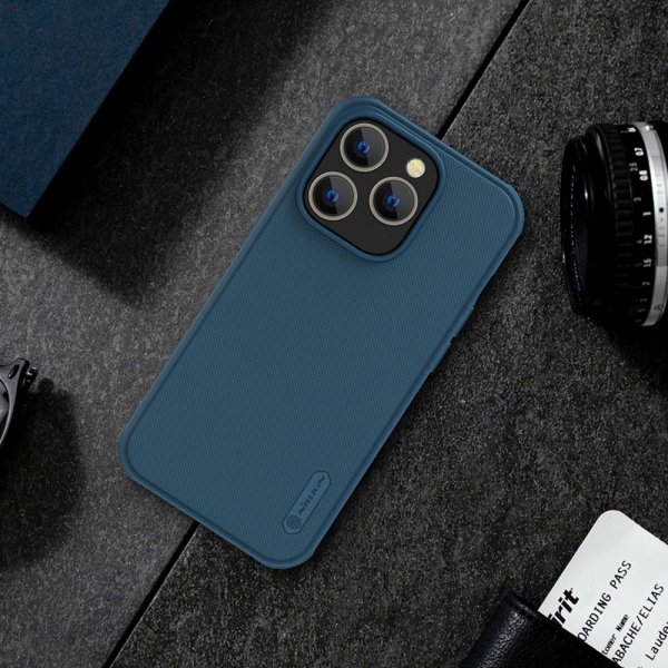 iPhone 14 Pro Max Case Super Frosted Shield Pro Blue
