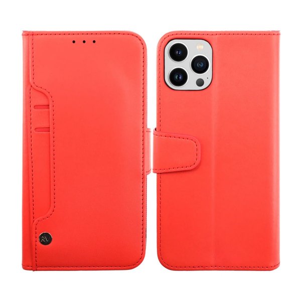 iPhone 14 Pro Cover Foldable Card Slot Red