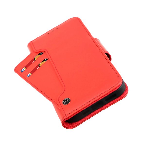 iPhone 14 Pro Cover Foldable Card Slot Red