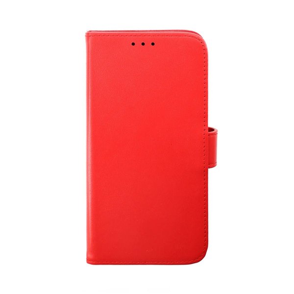 iPhone 14 Pro Cover Genuine Leather Card Slot Red